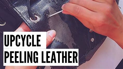 how to repair peeling fake leather bag|prevent faux leather from peeling.